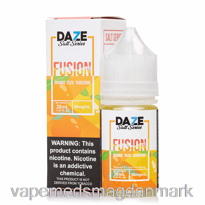 Vape Væske Orange Yuzu Mandarin - 7 Daze Fusion Salt - 30ml 50mg